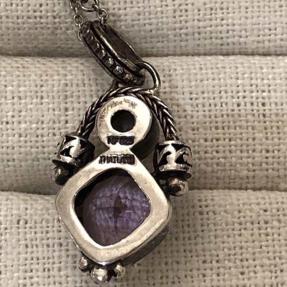 Gorgeous amethyst and pearl necklace - Picture 3 of 6